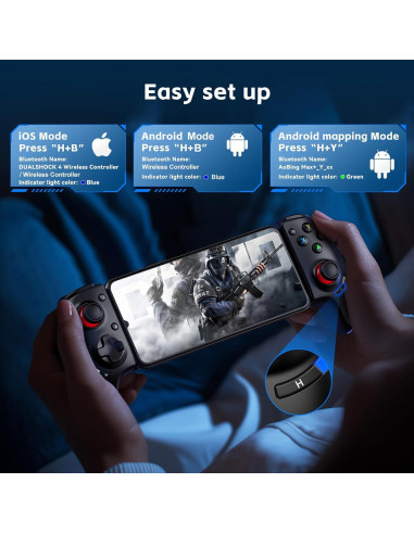 Controlador Bluetooth Megadream para iPhone/Android - Juegos en la Nube