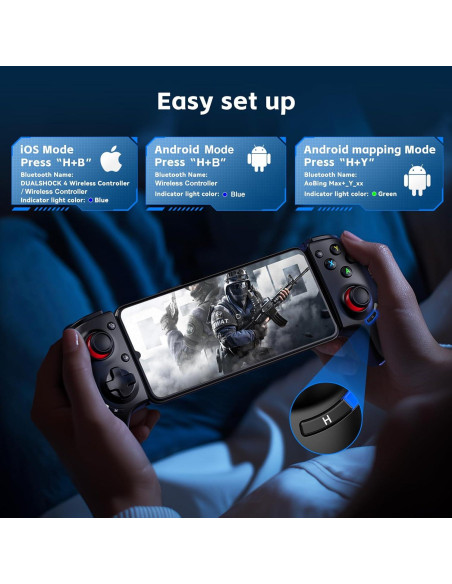 Controlador Bluetooth Megadream para iPhone/Android - Juegos en la Nube