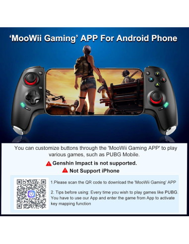 Controlador Bluetooth Megadream para iPhone/Android - Juegos en la Nube