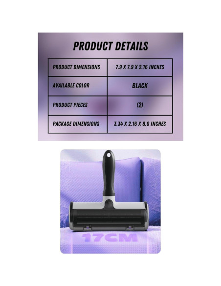 Rodillo Quitapelos Reutilizable LA Paws and Claws 181g