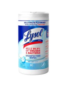 Toallitas Desinfectantes Lysol Lino Fresco 80 Unidades