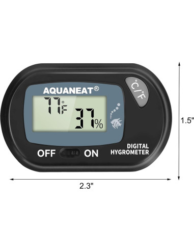 Termómetro e Higrómetro Digital AQUANEAT DTH-A045 para Reptiles