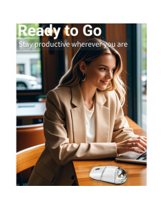 Ratón Inalámbrico Ergonómico SHARE SUNSHINE Blanco Aqua 2