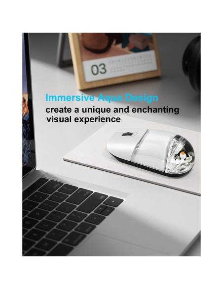 Ratón Inalámbrico Ergonómico SHARE SUNSHINE Blanco Aqua