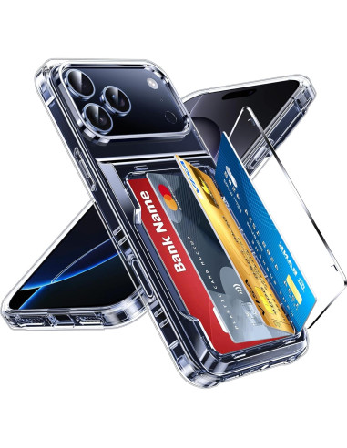 Funda Transparente LeYi para iPhone 17 Pro Max con Soporte