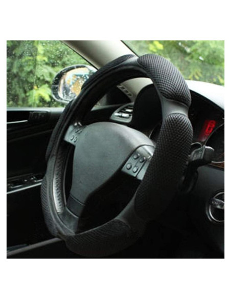 Cubierta de Volante Jonscart Negra Universal 38 cm Transpirable