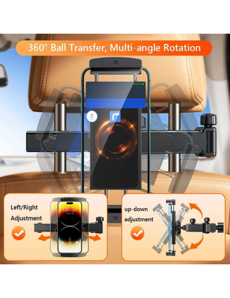 Soporte de Tablet para Coche Stewerom SJZJ-1 14x11cm Rotable