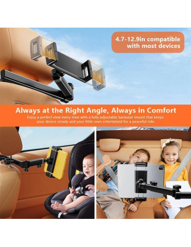 Soporte de Tablet para Coche Stewerom SJZJ-1 14x11cm Rotable