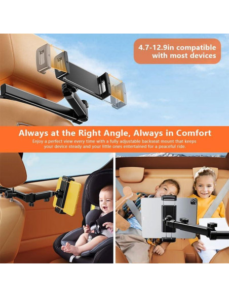 Soporte de Tablet para Coche Stewerom SJZJ-1 14x11cm Rotable