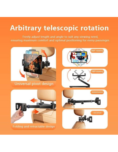 Soporte de Tablet para Coche Stewerom SJZJ-1 14x11cm Rotable