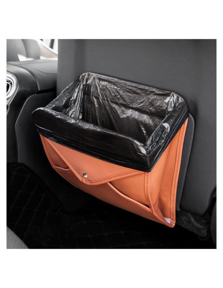 Basurero de Coche BELOMI Plegable Naranja 1L Organizador