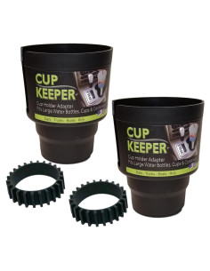 Adaptador de Portavasos Gadjit Cup Keeper Plus 2 PK Negro