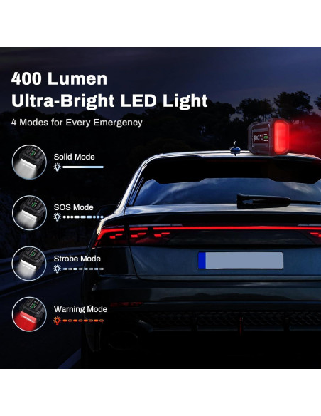 Arrancador de Coche Portátil AMPBANK AP3000-01 con Compresor 150PSI