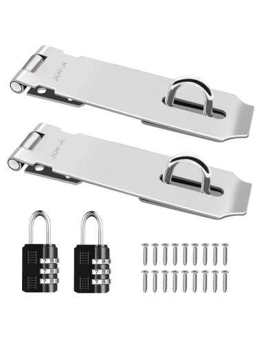 Cerraduras Hasp de Acero Inoxidable 304 - 12.7 cm - 2 Pcs