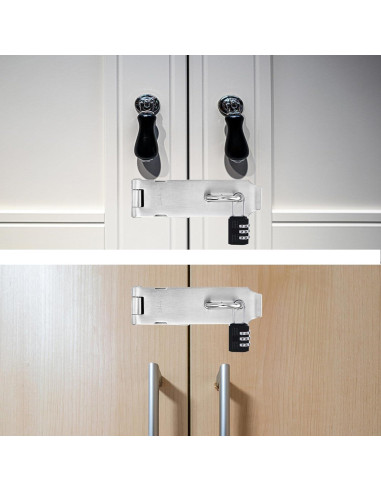 Cerraduras Hasp de Acero Inoxidable 304 - 12.7 cm - 2 Pcs