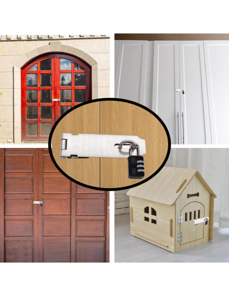 Cerraduras Hasp de Acero Inoxidable 304 - 12.7 cm - 2 Pcs