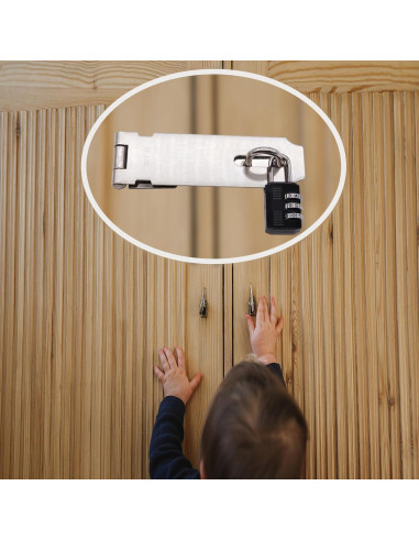 Cerraduras Hasp de Acero Inoxidable 304 - 12.7 cm - 2 Pcs