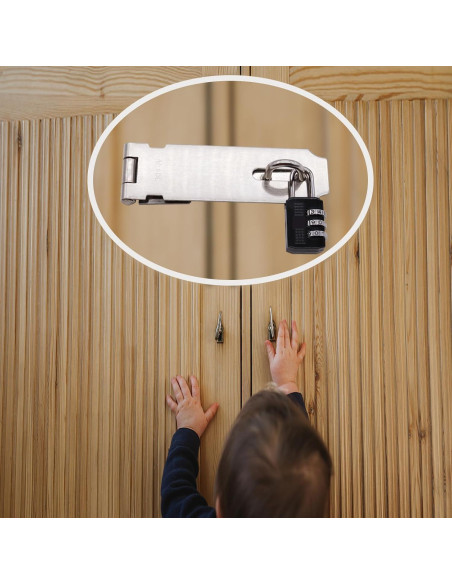 Cerraduras Hasp de Acero Inoxidable 304 - 12.7 cm - 2 Pcs