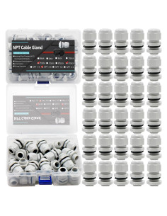 Accesorios de Cable Estanco 3/8 NPT HUIXHAO 30pcs Nylon IP68