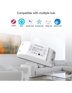 Interruptor Inteligente Zigbee 3.0 Wishiot 2pcs Control Remoto 2