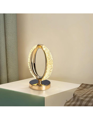 Lámpara de Mesa LED Inalámbrica JHPGEOE Dimmable 3 Colores