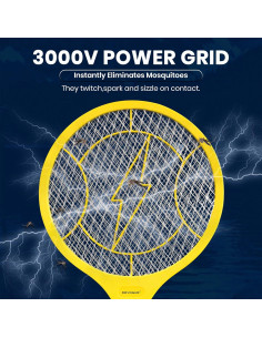 Raquetas Eléctricas para Moscas DEVOGUE - Paquete de 2 Unidades 2