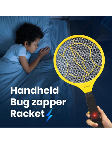 Raquetas Eléctricas para Moscas DEVOGUE - Paquete de 2 Unidades