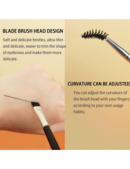 2 Piezas Cepillo de Cejas Doble Cara Ksvsonrvi Profesional