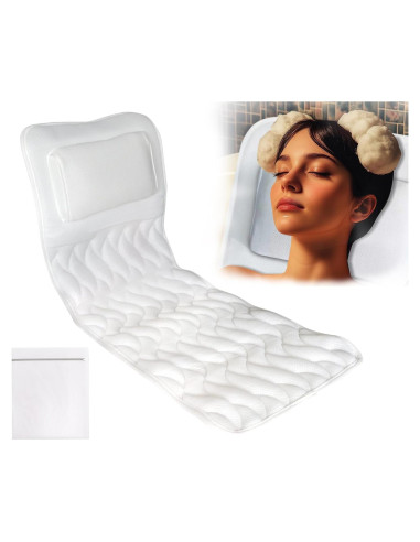 Almohada de Baño EMMTEEY de Cuerpo Completo Antideslizante