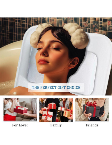 Almohada de Baño EMMTEEY de Cuerpo Completo Antideslizante