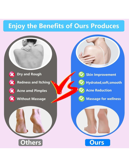 Juego de Exfoliadores Tochinkar para Ducha - Espalda y Pies Rosa