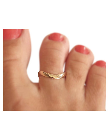 Anillo ajustable de oro amarillo MiYa Creations - 3mm