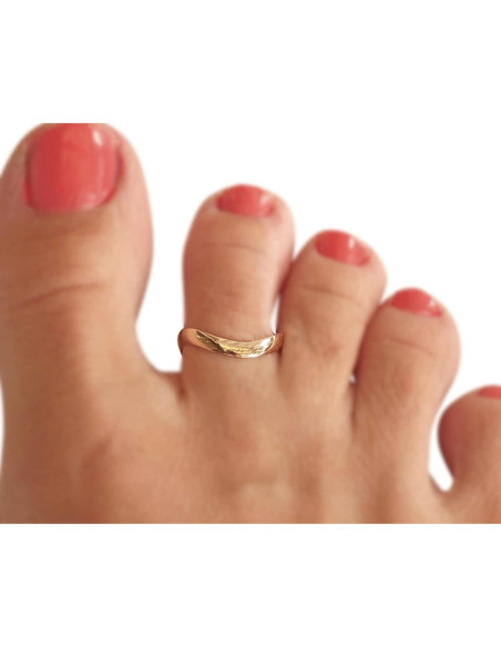 Anillo ajustable de oro amarillo MiYa Creations - 3mm