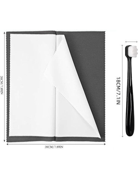 Paño de Limpieza de Joyería Syyflibb con Cepillos Suaves