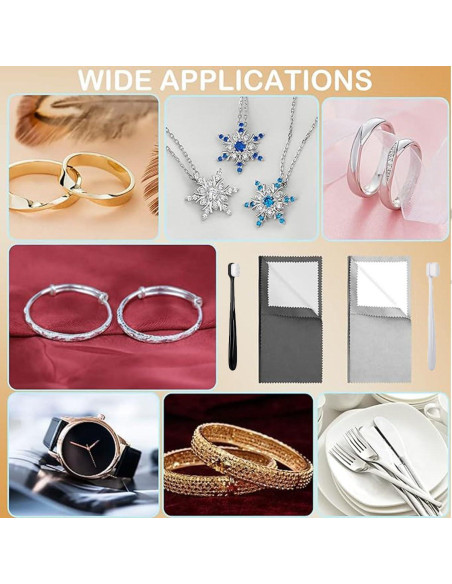 Paño de Limpieza de Joyería Syyflibb con Cepillos Suaves