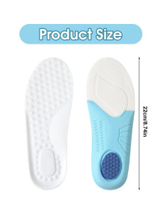 2 Pares Plantillas de Espuma con Memoria Piriuuo 2.5-4 2