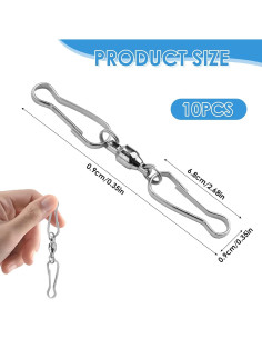 Ganchos Giratorios Aesnoun 360 Acero Inoxidable 5 Pcs 2