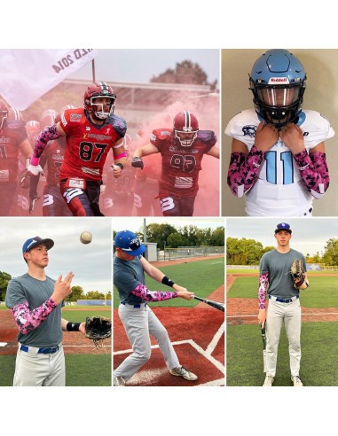 Manga de Compresión Rosa COOLOMG para Deportes - Mediana