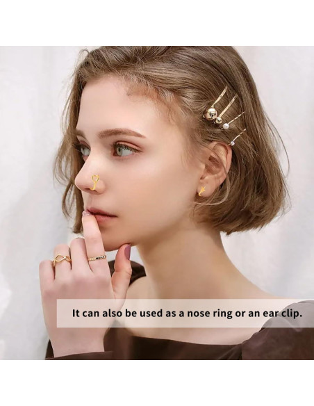 11 Clips para Nariz Sin Perforar Sulimy - Diseño Variado