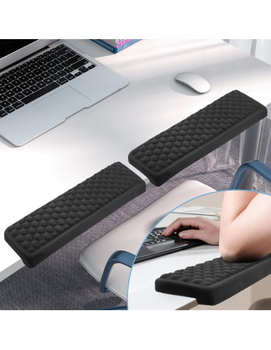 Reposamuñecas de espuma viscoelástica Eikovia, paquete de 2