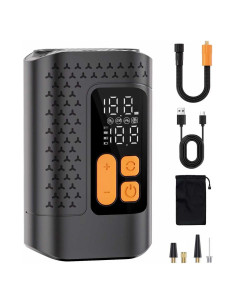 Bomba de Bicicleta Eléctrica Aucoza A5 160 PSI Compacta