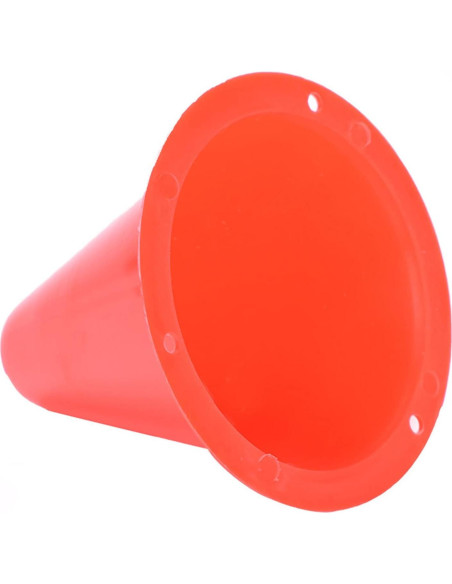 Conjunto de 10 Conos de Entrenamiento ASHATA 20 cm Rojo