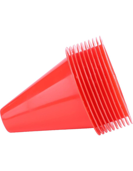 Conjunto de 10 Conos de Entrenamiento ASHATA 20 cm Rojo
