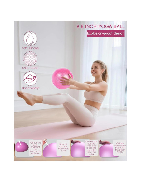 KABCON Conjunto de Pilates 14 Piezas para Mujeres en Casa
