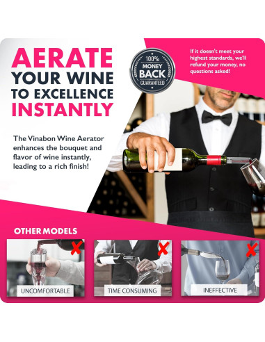 Aerador de Vino VINABON SWA2 - Vertedor Premium 2024