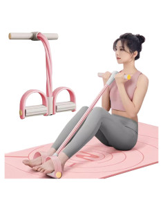 Banda de Resistencia con Pedal Sozilifty Rosa - Entrenamiento Fuerza