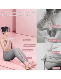 Banda de Resistencia con Pedal Sozilifty Rosa - Entrenamiento Fuerza 2