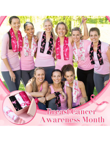 Toallas de Enfriamiento Breling 12 Pcs Cáncer de Mama 100x30 cm