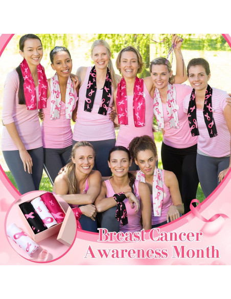 Toallas de Enfriamiento Breling 12 Pcs Cáncer de Mama 100x30 cm