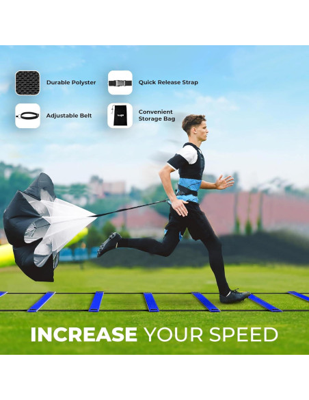 Kit de Entrenamiento de Agilidad StrikerSteps ATS-25 - 2 Escaleras 6.1m